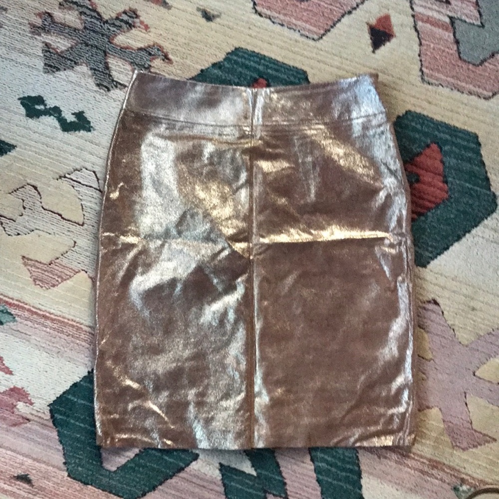 Metallic Suede skirt